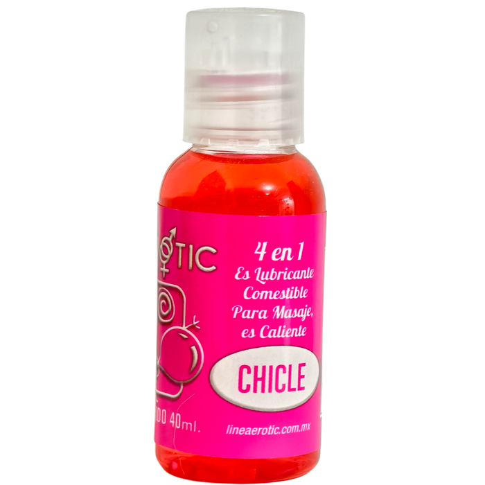 Lubricante 4 en 1 Sabor Chicle
