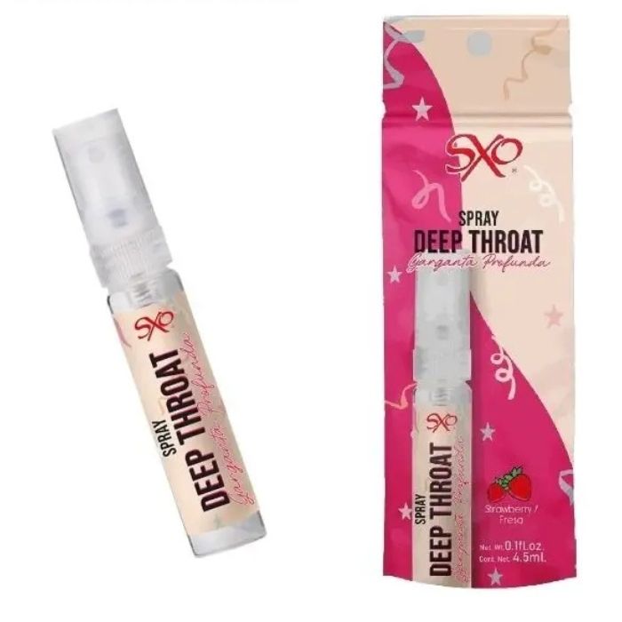 Spray Anestésico Para Sexo Oral Garganta Profunda 4.5 ml Sabor Fresa
