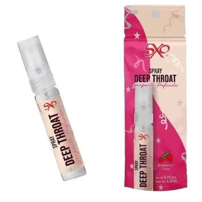 Spray Anestésico Para Sexo Oral Garganta Profunda 4.5 ml Sabor Fresa
