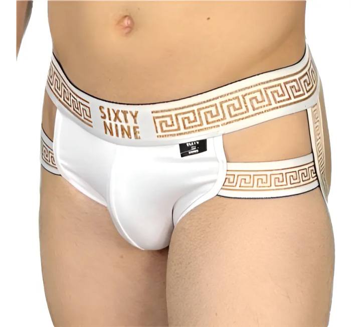 Jockstrap Grecas Sixty Nine Blanco
