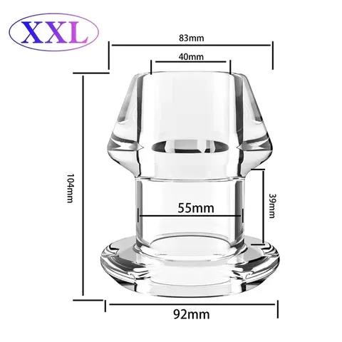 Expansor Anal Transparente Extra Extra Grande
